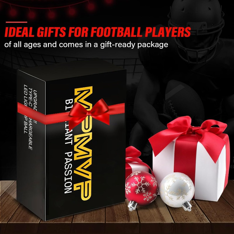 Glow in The Dark Kids Football Size Football Games for *-5 Summer  Sports Ball Toys for Toddlers Ages 4-8 Cool Birthday Gifts Presen