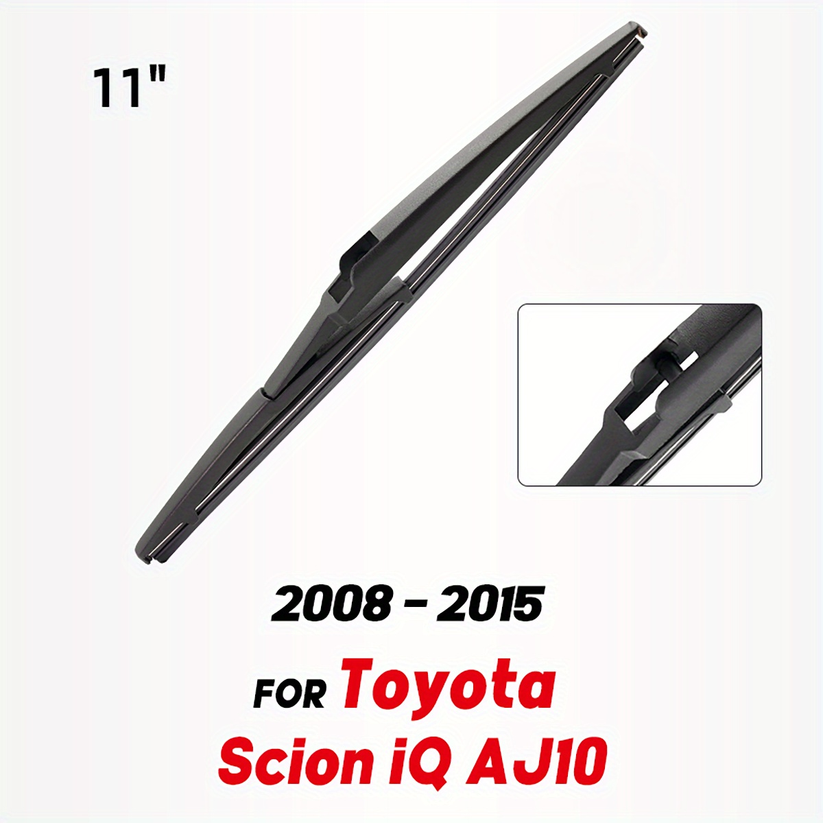 TEMU 11" Rear Wiper Blade For The For For Iq Aj10, Suitable For Models From 2008 To 2015, Designed For The Rear Windshield