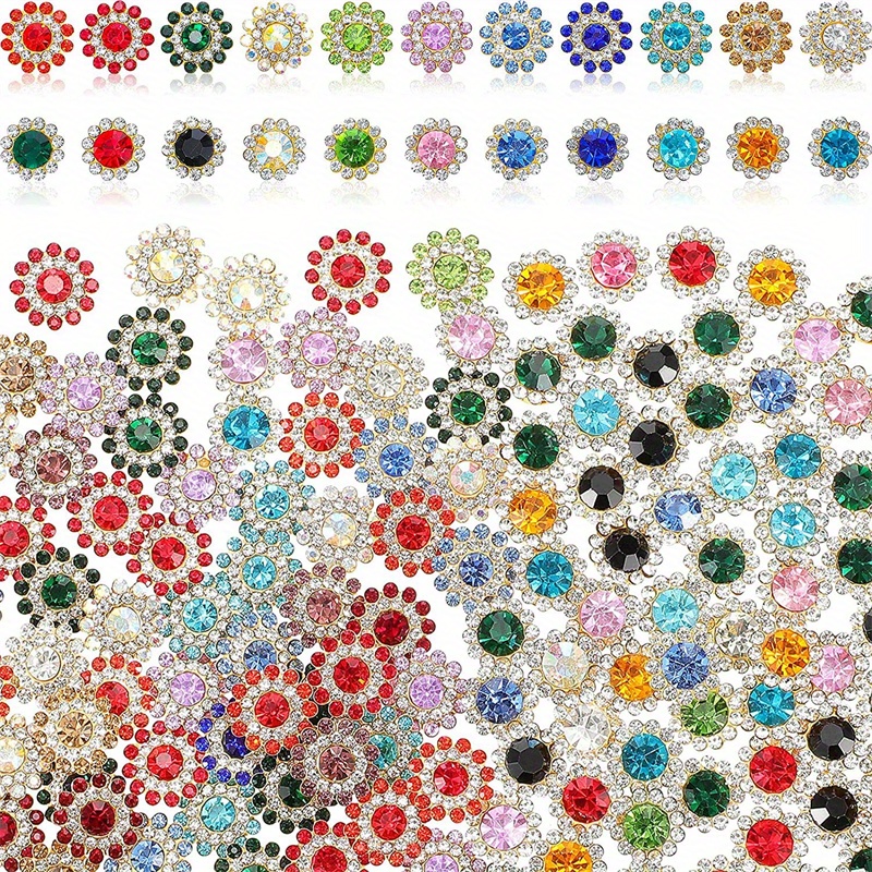 

400pcs 14mm Mixed Round Rhinrhines Diy Accessories Jewelry Accessoriess