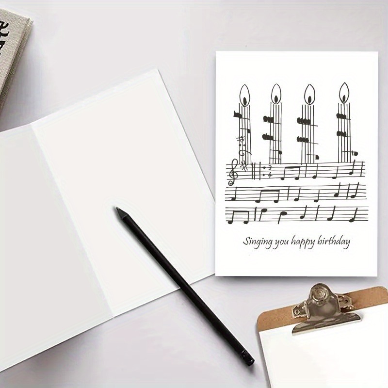 Carte Anniversaire Musicale Avec Lumière, 2 Pcs Cartes De Vœux Femme