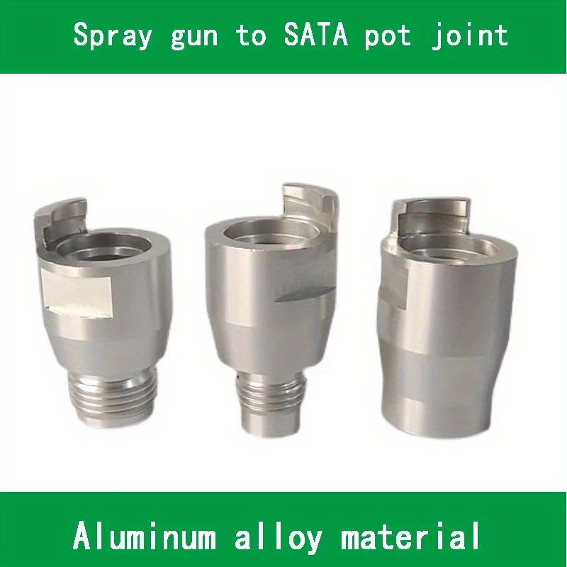 aluminum alloy spray gun adapter connectors set for sata disposable paint cup conversion pneumatic painter pot joint accessories uncharged