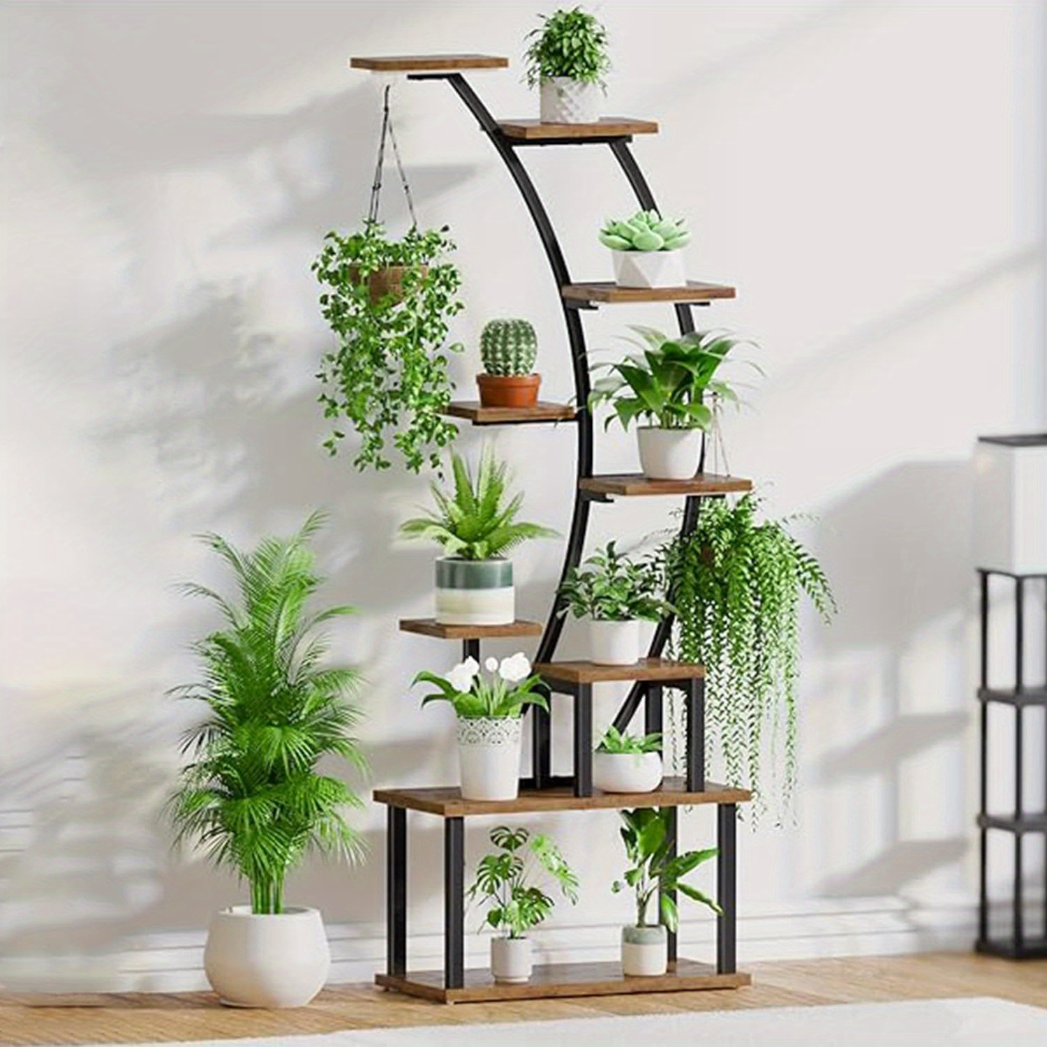 

9 Metal Hanging Loopcorner Stand , Metal For Multiple Plants, Stand For