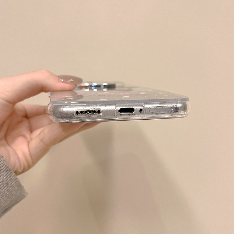 HUAWEI multfilmas mīlīgs mirdzošs melns kaķis, kas piemērots HUAWEI mate60pro+ mobilā tālruņa maciņam, mate60 jauns nišas universāls aizsargmaciņš_voghion.com