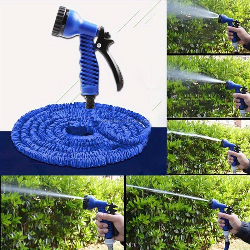 

1pc, 25ft// 100ft/ 150ft Optional Long Green And Set, Household High-pressure Car Wash Garden Garden Water Garden Cleaning Hose Adjusted Spray Head, Cleaning Spray , Home Cleaning Tool