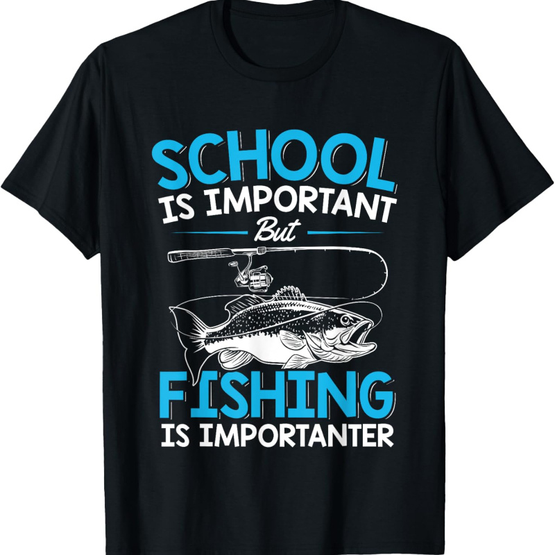 

Fishing Shirt Youth Boys Fish Lover Teen Boys Fishing T-shirt