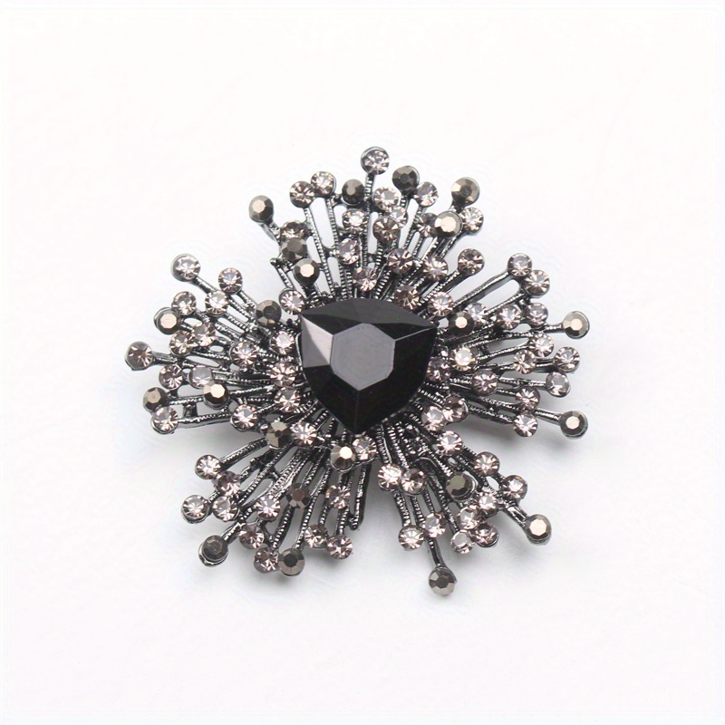 Image of New Luxury Fireworks Brooch Vintage High-grade Pin Suit Accessory Corsage