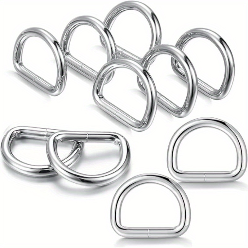 8 Stück Rechteckige Metall-Schnallen – Ideal Für Taschen, Gürtel & DIY-Projekte