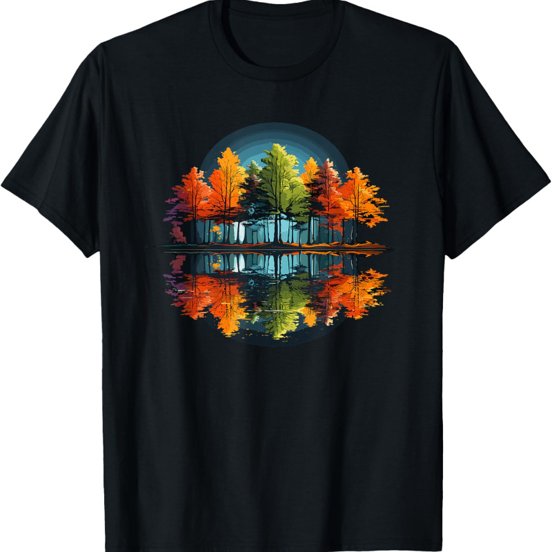 

Nature Reflection Forest Trees Outdoor Wildlife T-shirt