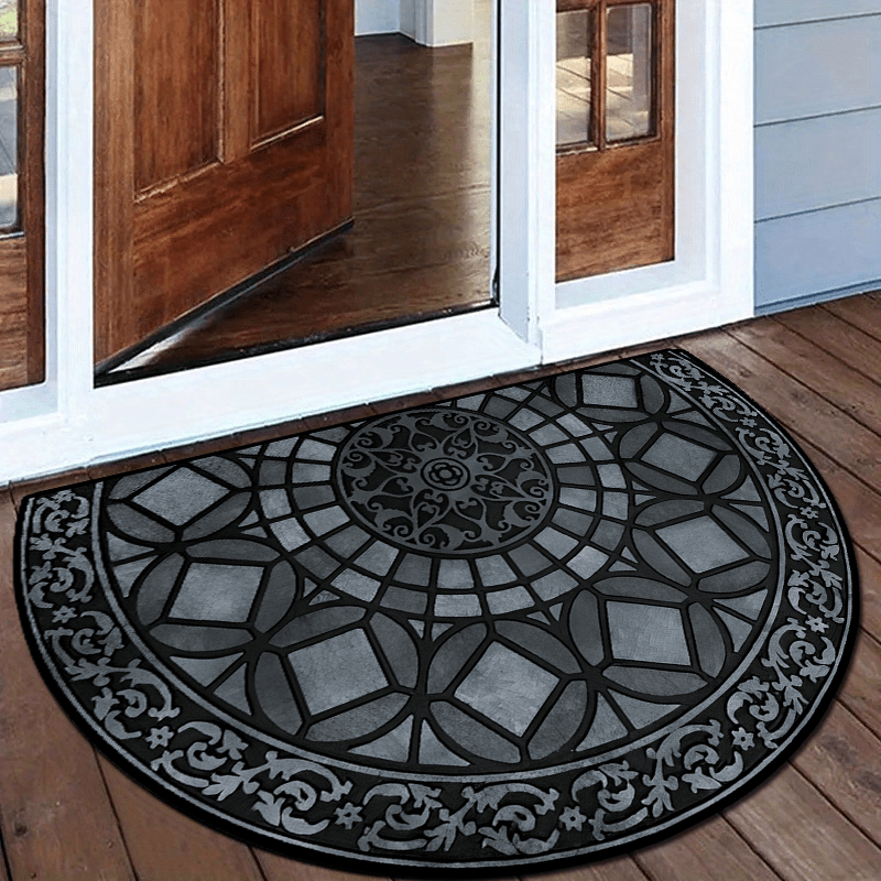 luxury   welcome mat thick non slip high quality   with dot plastic bottom for home decor retro style door bedroom balcony carpet details 0