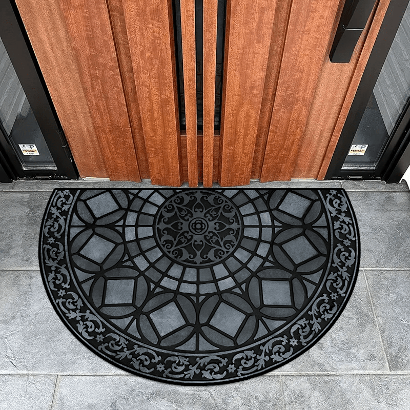 luxury   welcome mat thick non slip high quality   with dot plastic bottom for home decor retro style door bedroom balcony carpet details 5