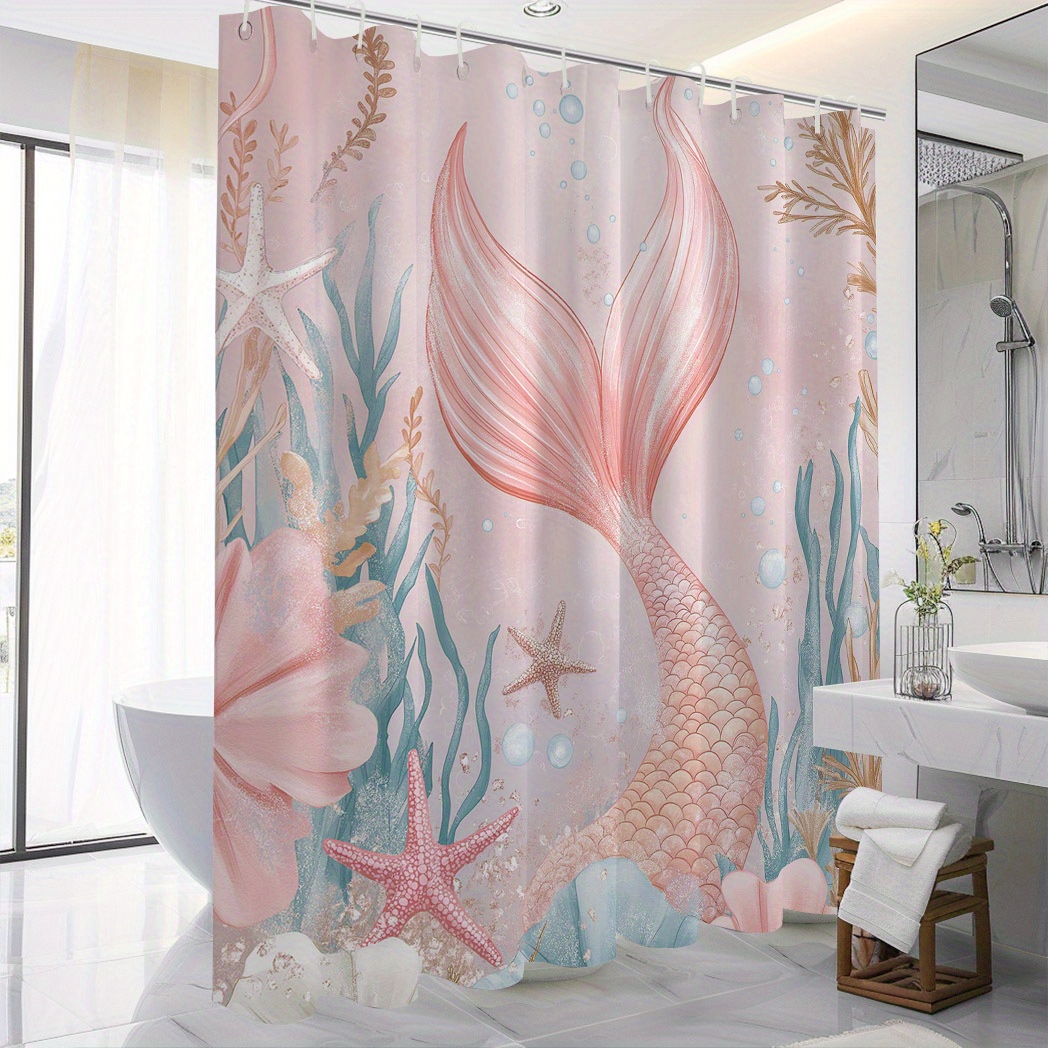 

& Shower Curtain 12 - Bathroom Decor, Polyester, , 71x71 , -