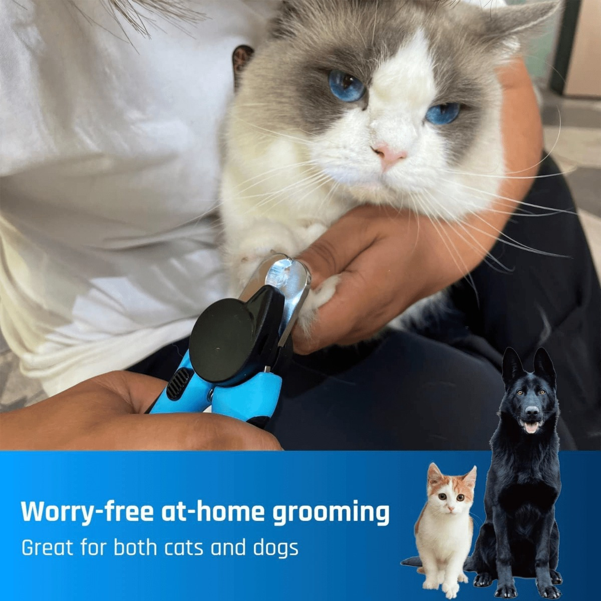 TEMU Led Dog Nail Clipper With Light, Nails Or For Safe And Easy Trimmers, Extra Sharp For Hard Claws, Quick Sensor, Safety Guard, Avoid Over Cutting Toenail, For Cat & Dog