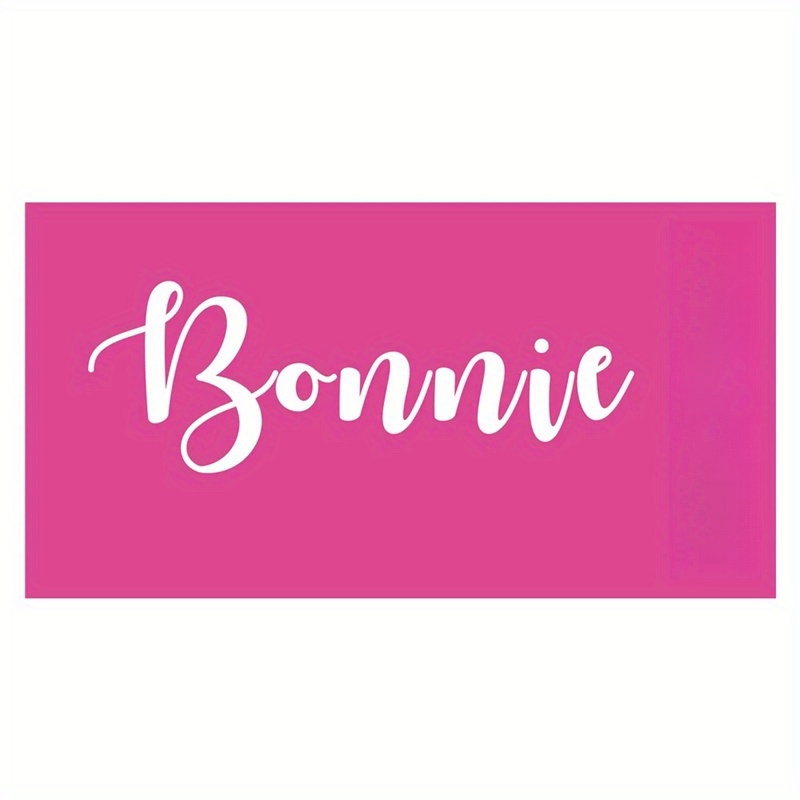 TEMU [1pcs Customized Beach Towel] 1pc Customized Beach Towels, Personalized Beach Blankets, Personalized Customizable Name Labels, Beach Towels,
