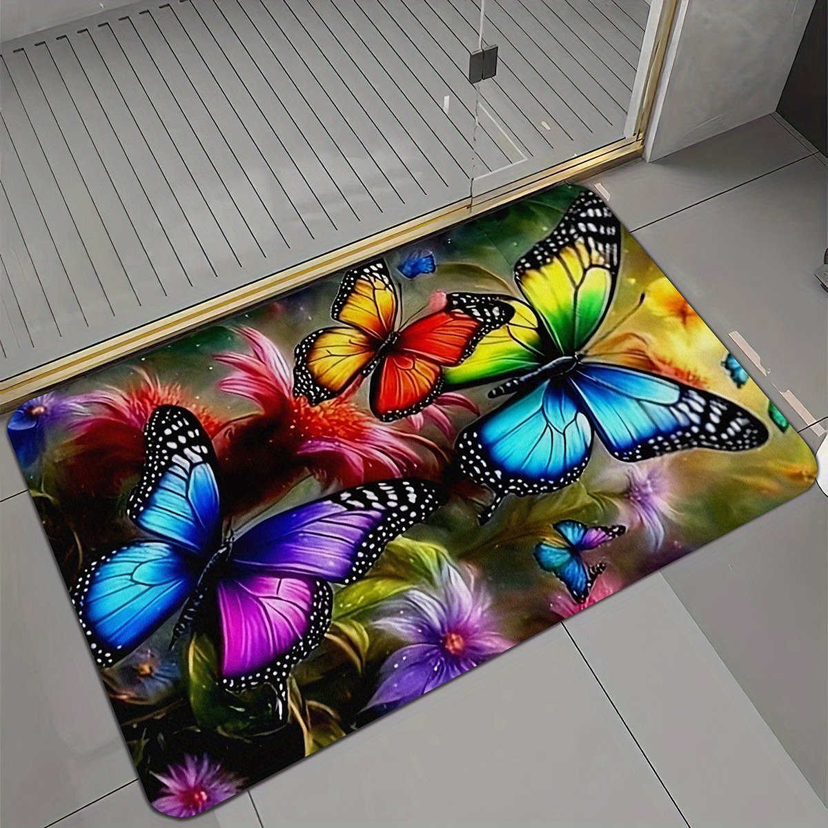 TEMU 1 pz, Tappeto con Motivo a , per Zona Bagno, Tappetino da Bagno, Tappetino per Vasca da Bagno, Zerbino per Porta del Bagno, Tappeto da Bagno,