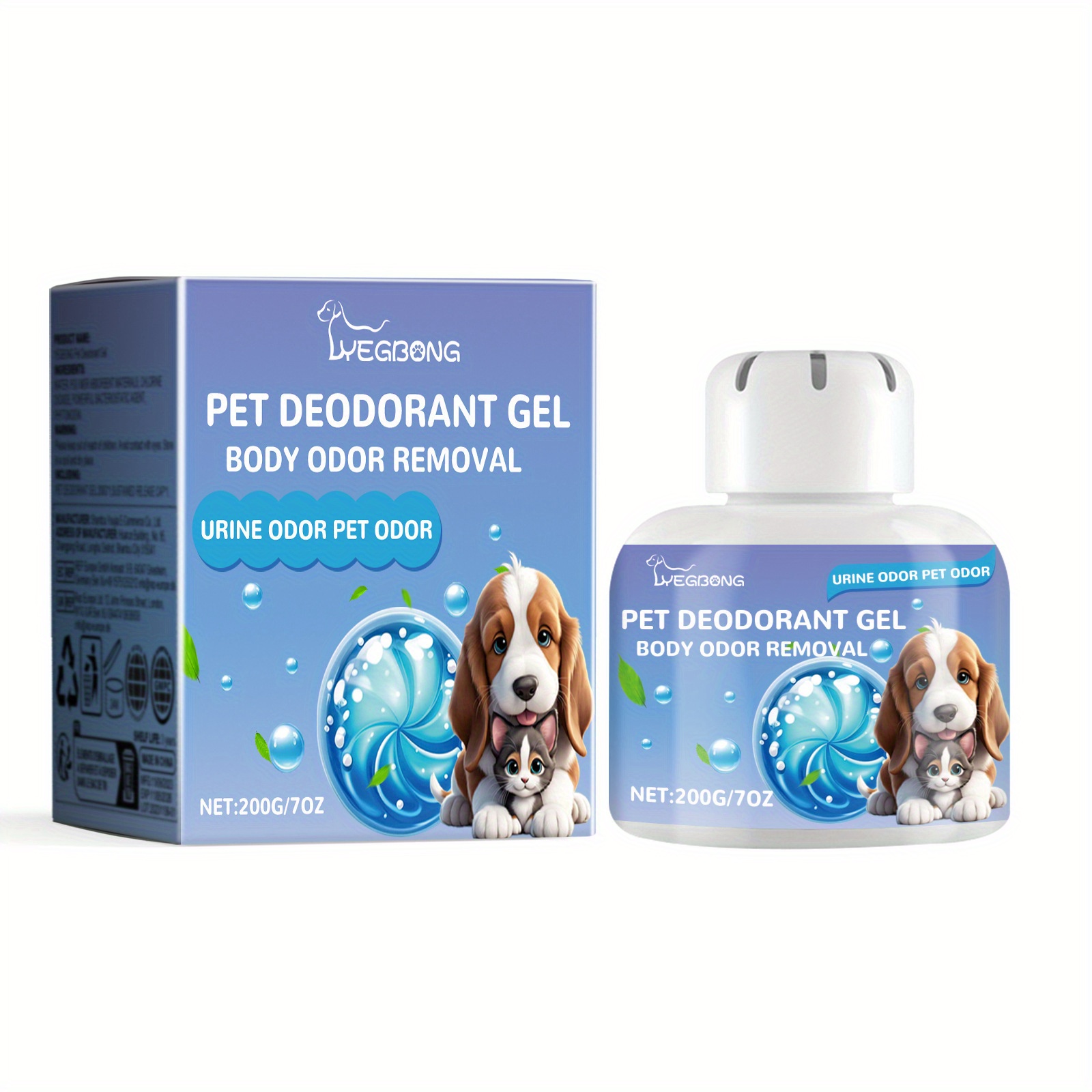 Pet Deodorant Gel Dogs And Cats Body Kennel Clean Odor Air Fresh
