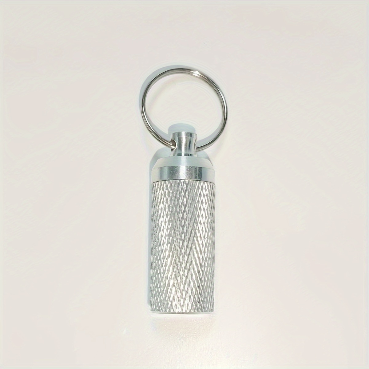 Mini Pill Bottle Keychain, Ultra-portable Airtight Waterproof Aluminum Alloy Container, Convenient Key Ring Attachment, Empty Bottle For Medication Or Supplements