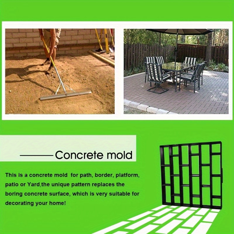 

Reusable Plastic Concrete Mold For Garden, Patio & Yard - Diy Paving Stepping Stone Mould For Walkways And Pathways Decoration