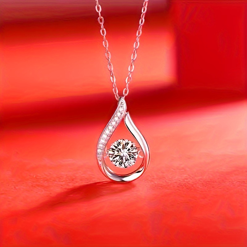 

Delicate Sparkle Pendant Necklace Collarbone Chain Ladies Simple Elegance Everything With Jewelry Decorated Engagement Wedding Anniversary Exclusive Gift, Christmas Gift