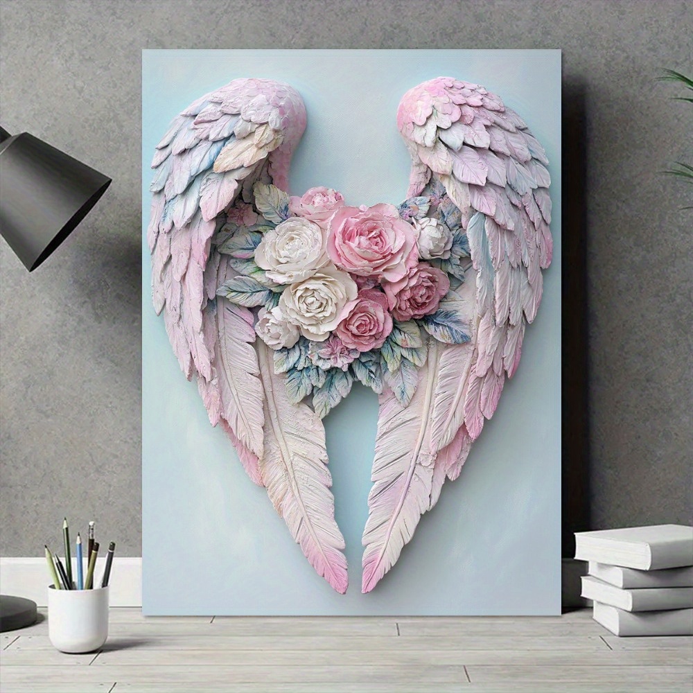 

3d Embossed Wood Frame Canvas Painting Wall Art Print, Waterproof Printed Artwork, Home Decor For Living Room, Bedroom, Office, Kitchen, Dining Room And Bar - Unique Pattern Wall Art Decor.