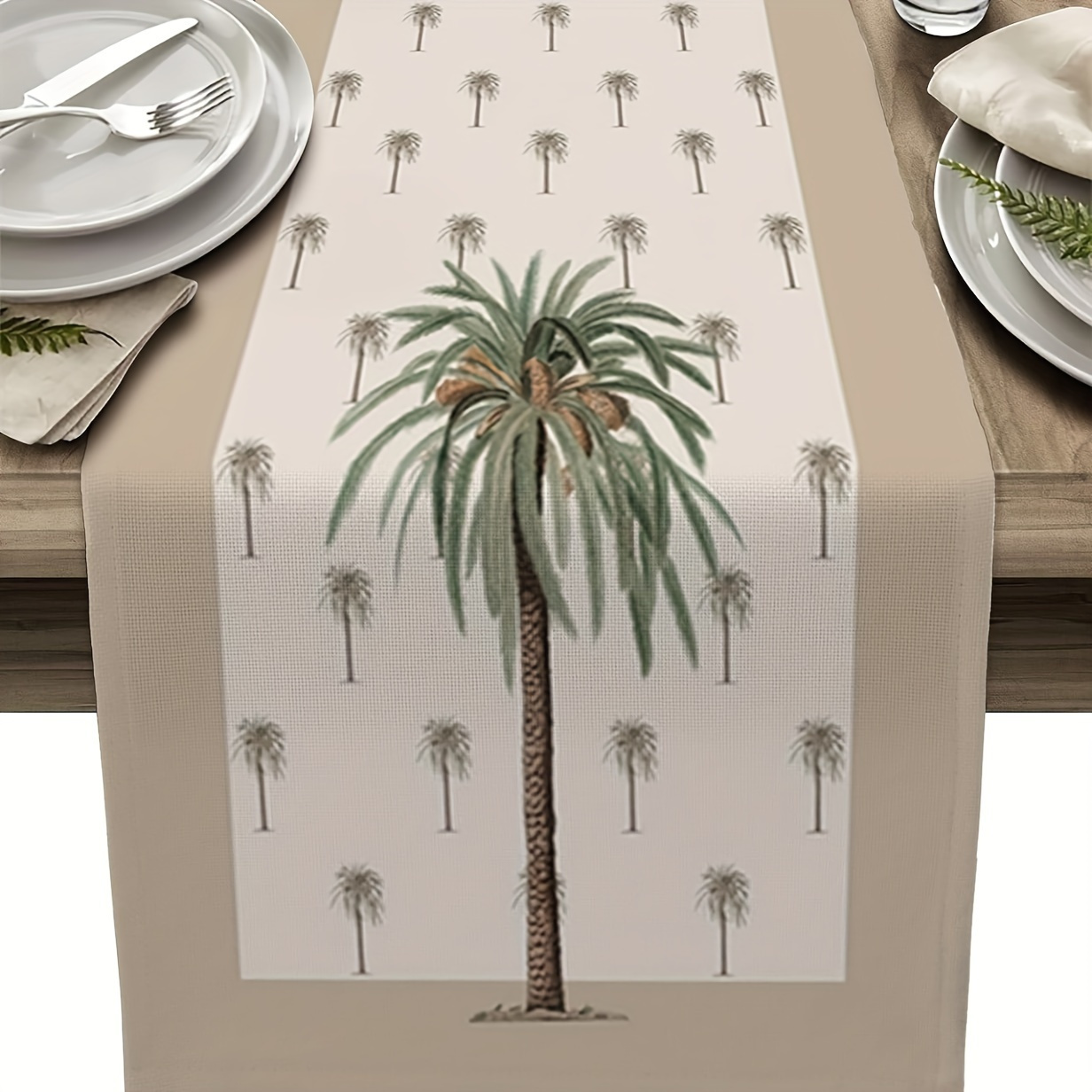 

Tree Table Runner - 13x72" Polyester, Farmhouse Decor, Indoor & Kitchen Celebrations, Tablecloth, Daily, Home Supplies