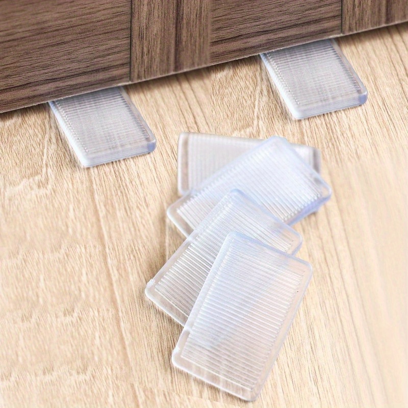 

10pcs Heavy-duty Clear Plastic Shims - Weatherproof, High Weight Capacity For Furniture & Toilet Leveling On Uneven Floors