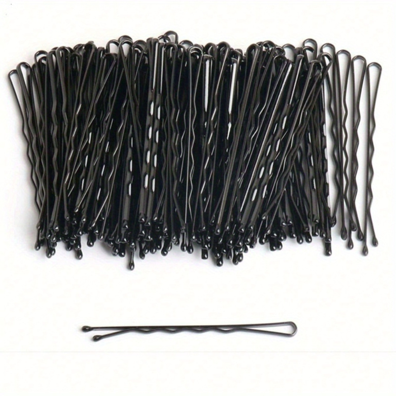 TEMU 20pcs Black Metal Small Black Card Hair Clip For Women, Simple, Portable, Sweet, Cute, Gentle, Daily Wearing, Matching Clothes And Hair Accessories
