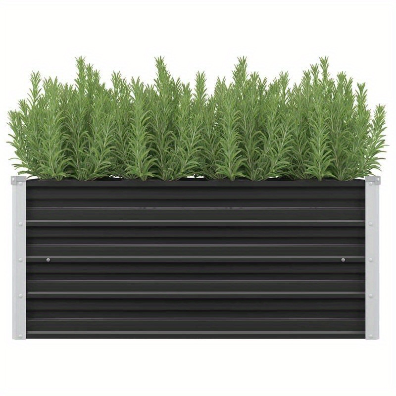 

Garden Raised Bed Anthracite 100 X 40 X 45 Cm Galvanized Steel