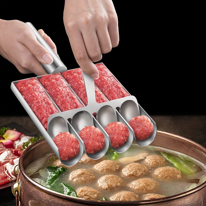 stainless steel meatball maker easy clean non stick kitchen tool for perfectly shaped meatballs fish balls rice balls ideal for   restaurants details 3