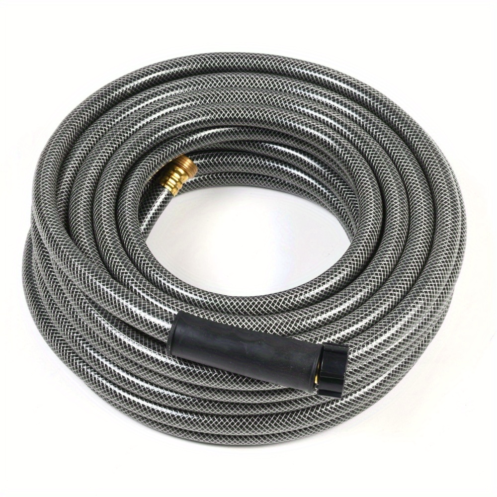 TEMU Heavy Duty Weatherproof 50ft Pvc Car Wash Hose, Kink Resistant, Installs Smoothly On Any Standard Valve, Will Not Rust Or Leak, Weatherproof Fittings, Perfect For Washing Your Vehicle