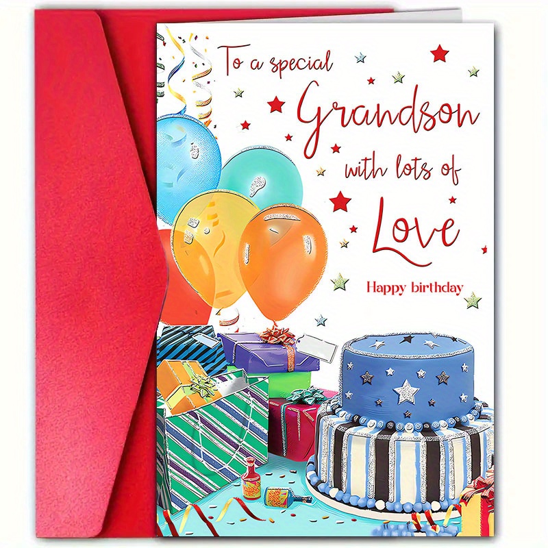 

Son - 4.7"x7" , For , Grandsons & - Wishes , Unique Greeting