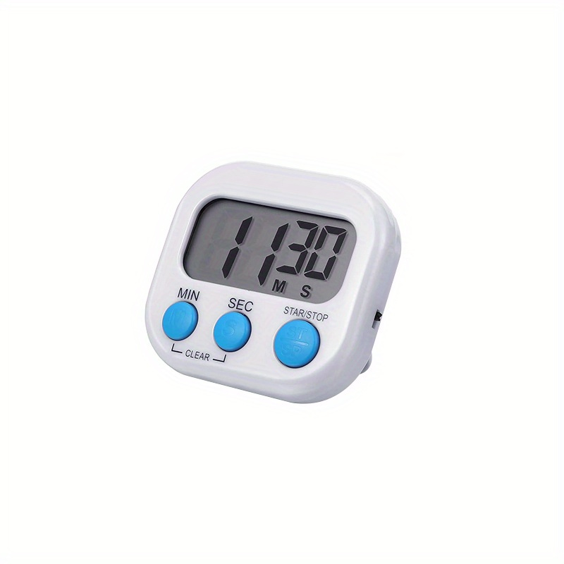 1/2/4pcs Digital Kitchen Timer Magnetic Timers, On/Off Minute Second Count Up Countdown Big LCD Display for Exercise Cook Baking Teacher, Battery Not Included