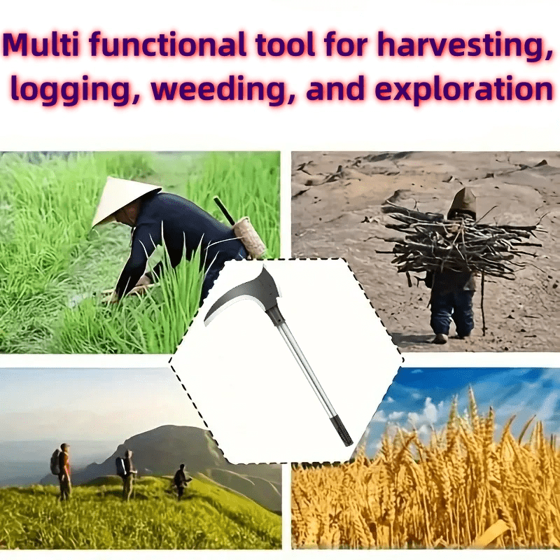 

Lawn Mower, Sickle, Harvesting, Logging, Weeding, Adventure Manual Multi Functional Tool - Durable Alloy Blade Multi Functional Garden And Courtyard Supplies