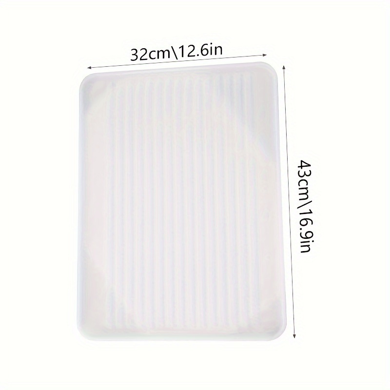 silicone sink mat multipurpose non food contact 1 pack   plastic under sink liner for kitchen and bathroom cabinet storage easy to clean utility tray protector 12 6  16 9in details 5