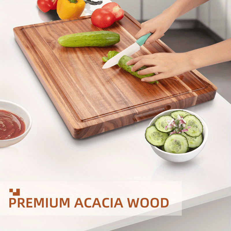 

30 X 20" Cutting Boards For Kitchen Extra Wooden Board Stove Cover Over The Sink Cutting Board For Turkey Meat Vegetables Bbq