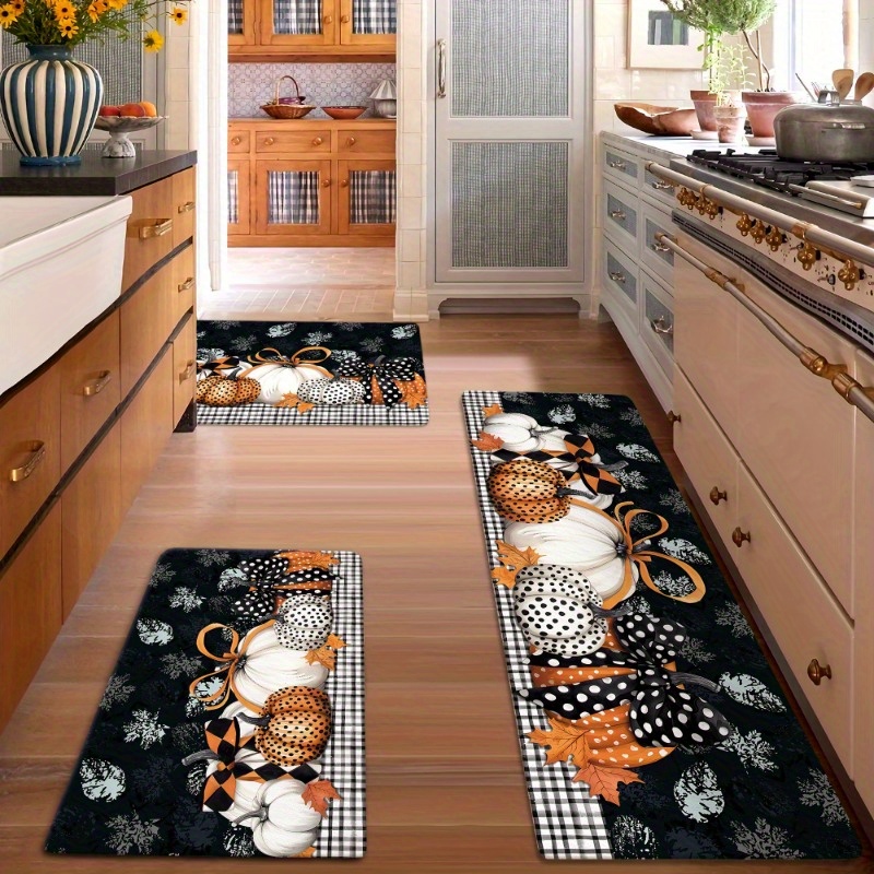 

Fall Pattern Rug - , Polyester Mat For Dining & Entryway Decor