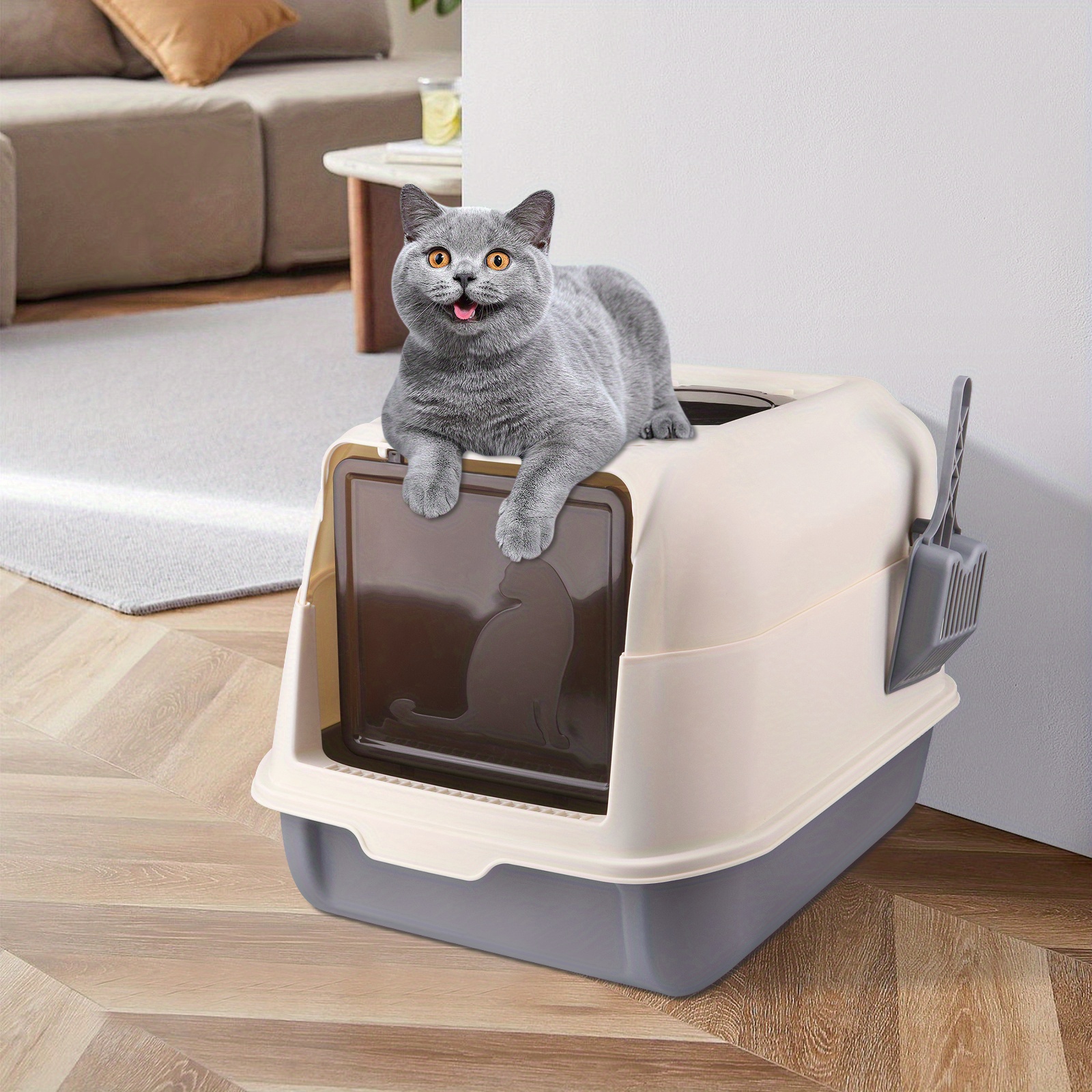 E-shop Katzentoilette, Katzenklo, abnehmbar, offen/geschlossen, 36 * 51 *