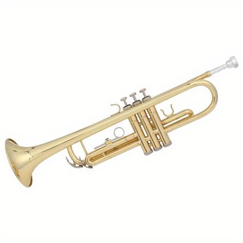 beginner golden lacquer brass bb trumpet with care for band