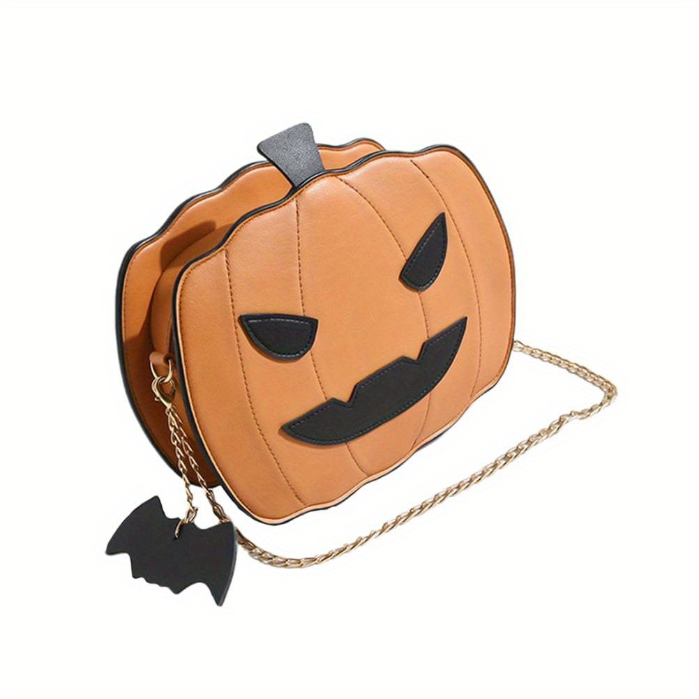 

Casual Crossbody Bag Pumpkin Crossbody Bag Little Devil Shoulder Bag Messenger Bag Handbag For Student Girls Ladies (brown)