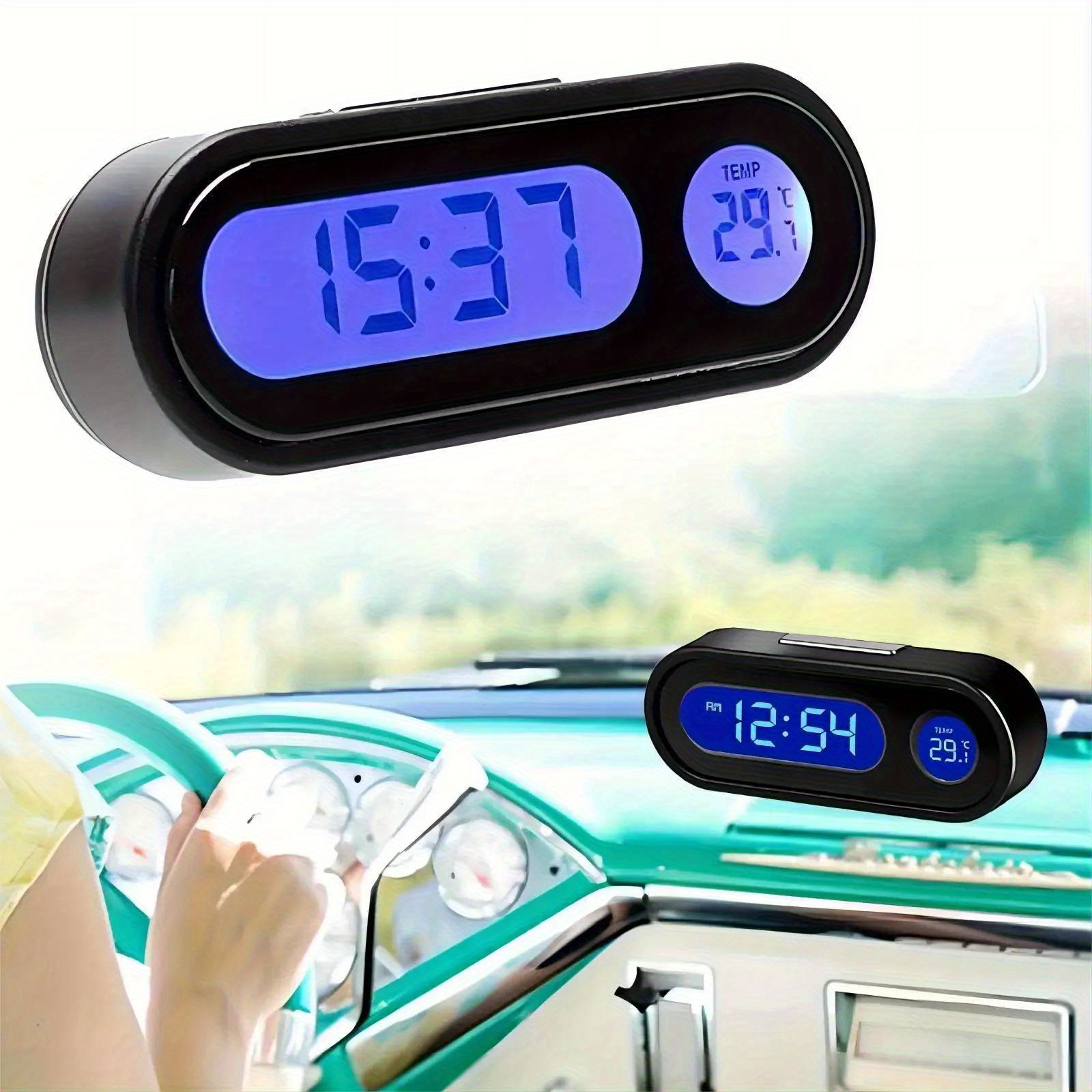 lcd backlit in car clock car styling Temu Saudi Arabia