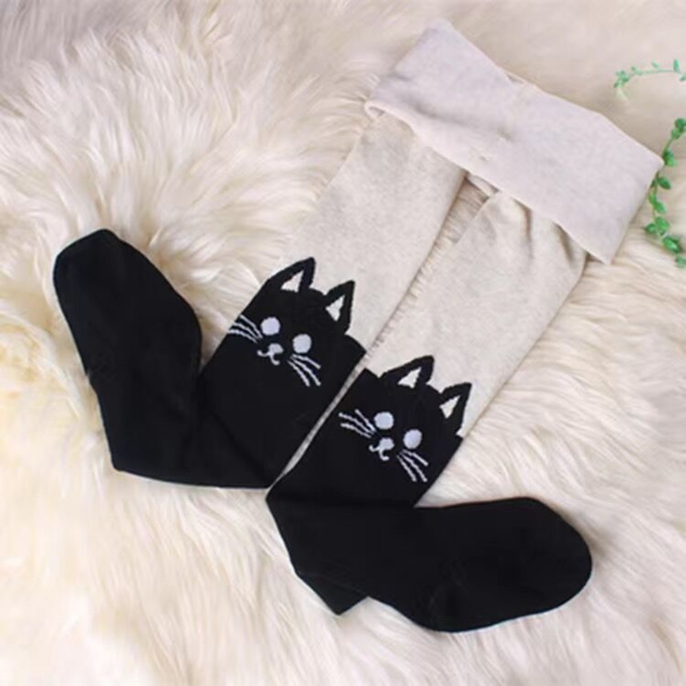 Autumn Winter Cute Socks Tights Girls' Kids Trousers Socks Fake High Tube Knit Socks