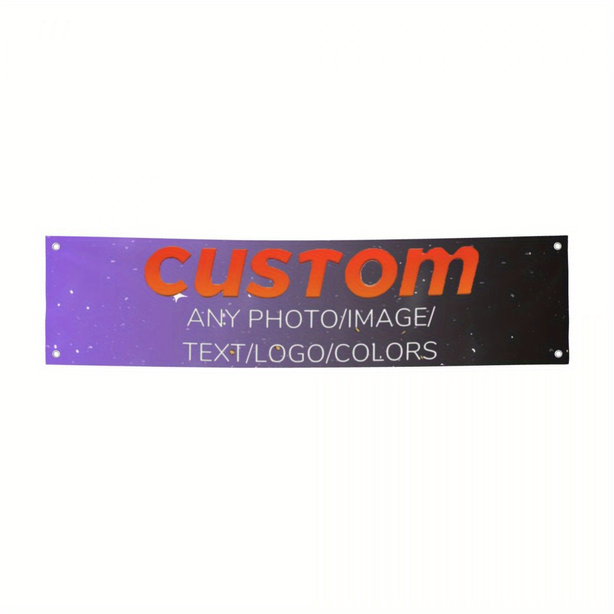 TEMU Striscione in Poliestere Personalizzabile - Personalizza con il Tuo Design per Uso Interno/Esterno, per Feste & , Sfondo, Insegna