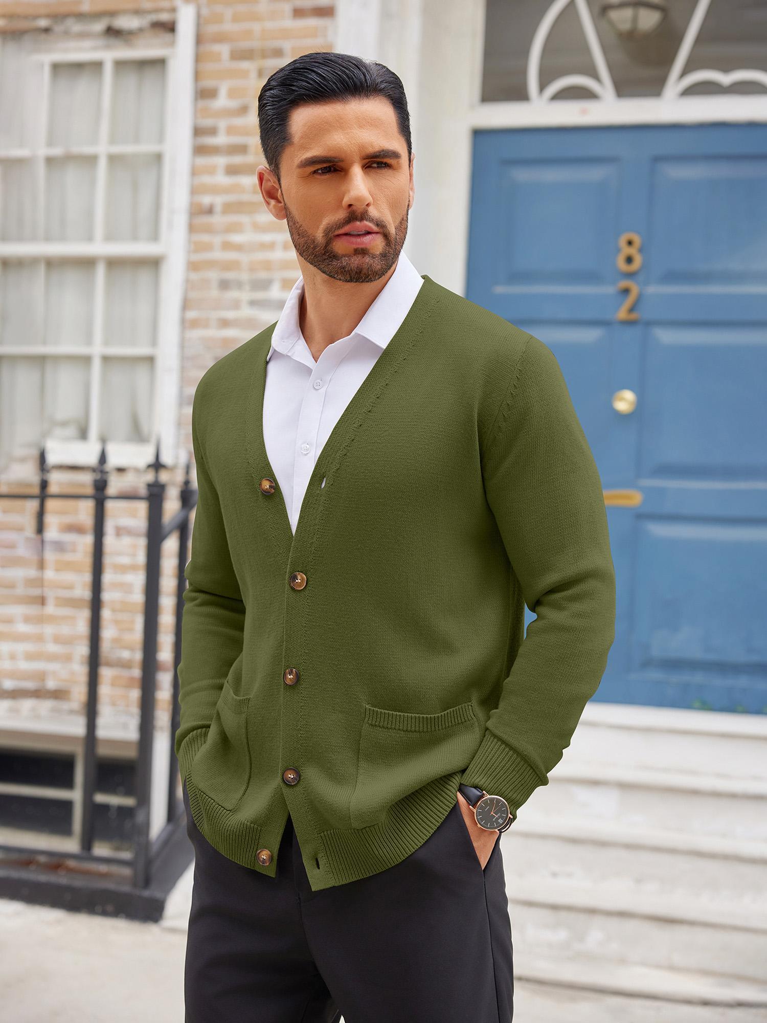 Mens offers cardigan sweater