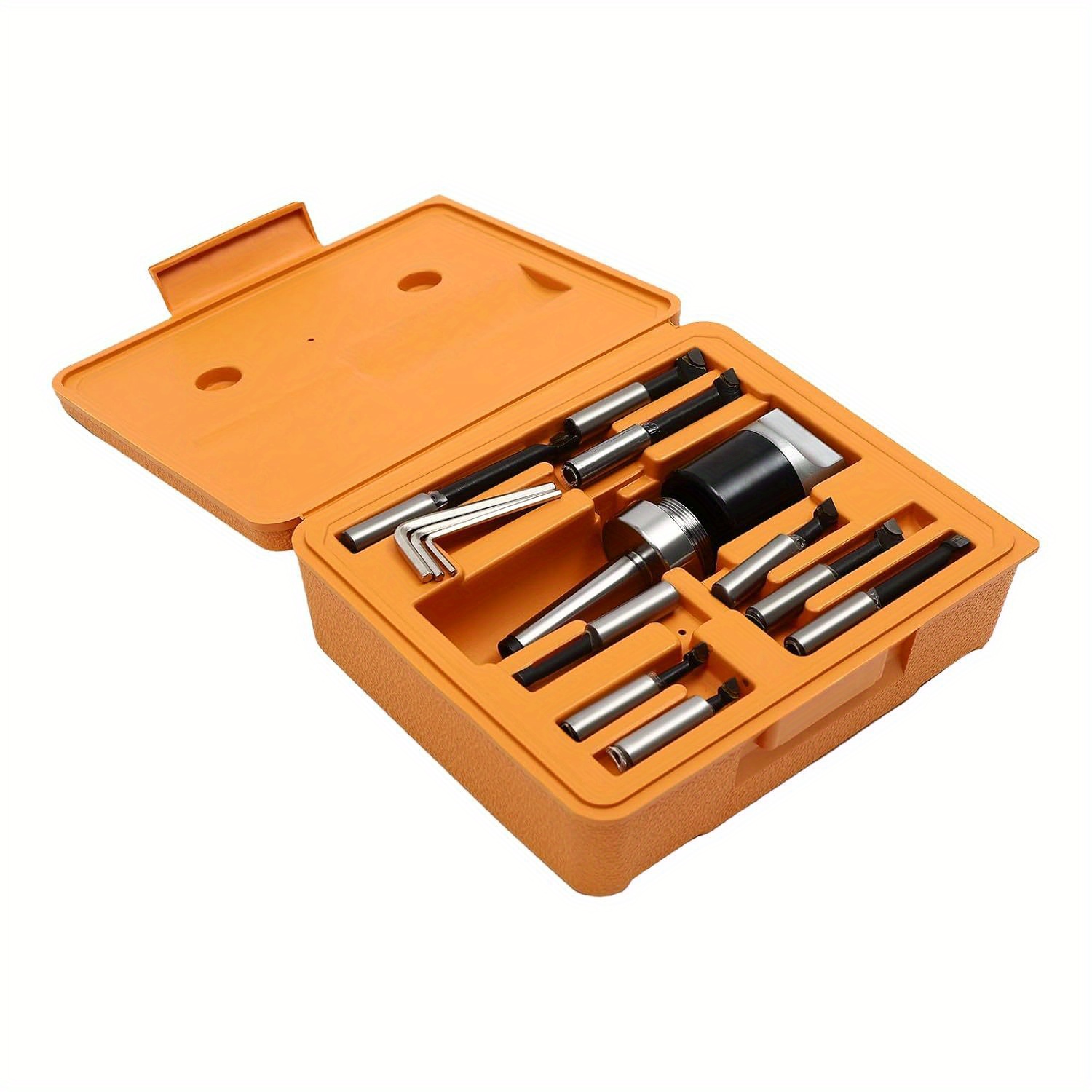 9pcs Boring With M12 Thread, Drill Rods In Sizes 0-40mm, High- For Milling And Drilling Machines, Drill Bit Set For Metal, Drill , Accuracy Range