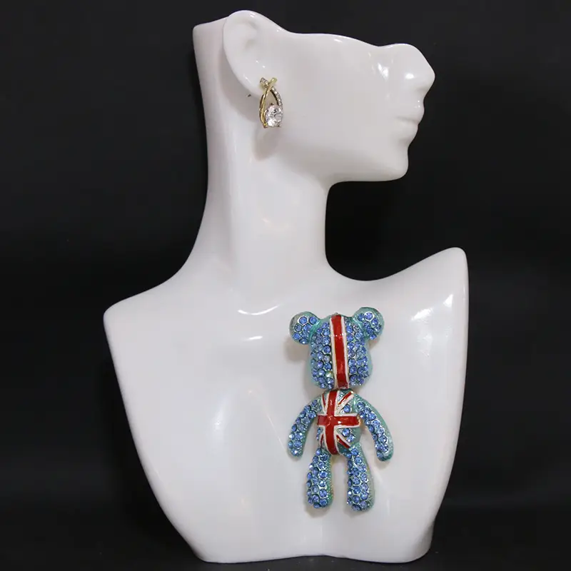 элегантная брошь-медведь вращающаяся роскошный аксессуар для костюмов, пальто, детали 0