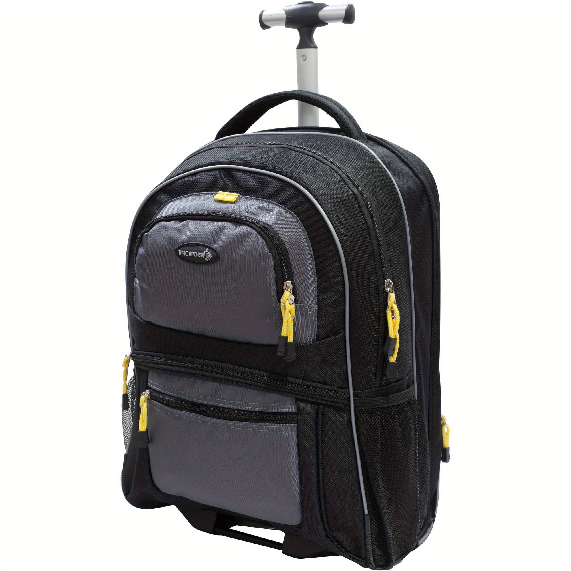 

By Travelers " Polyester Rolling Backpack - Black