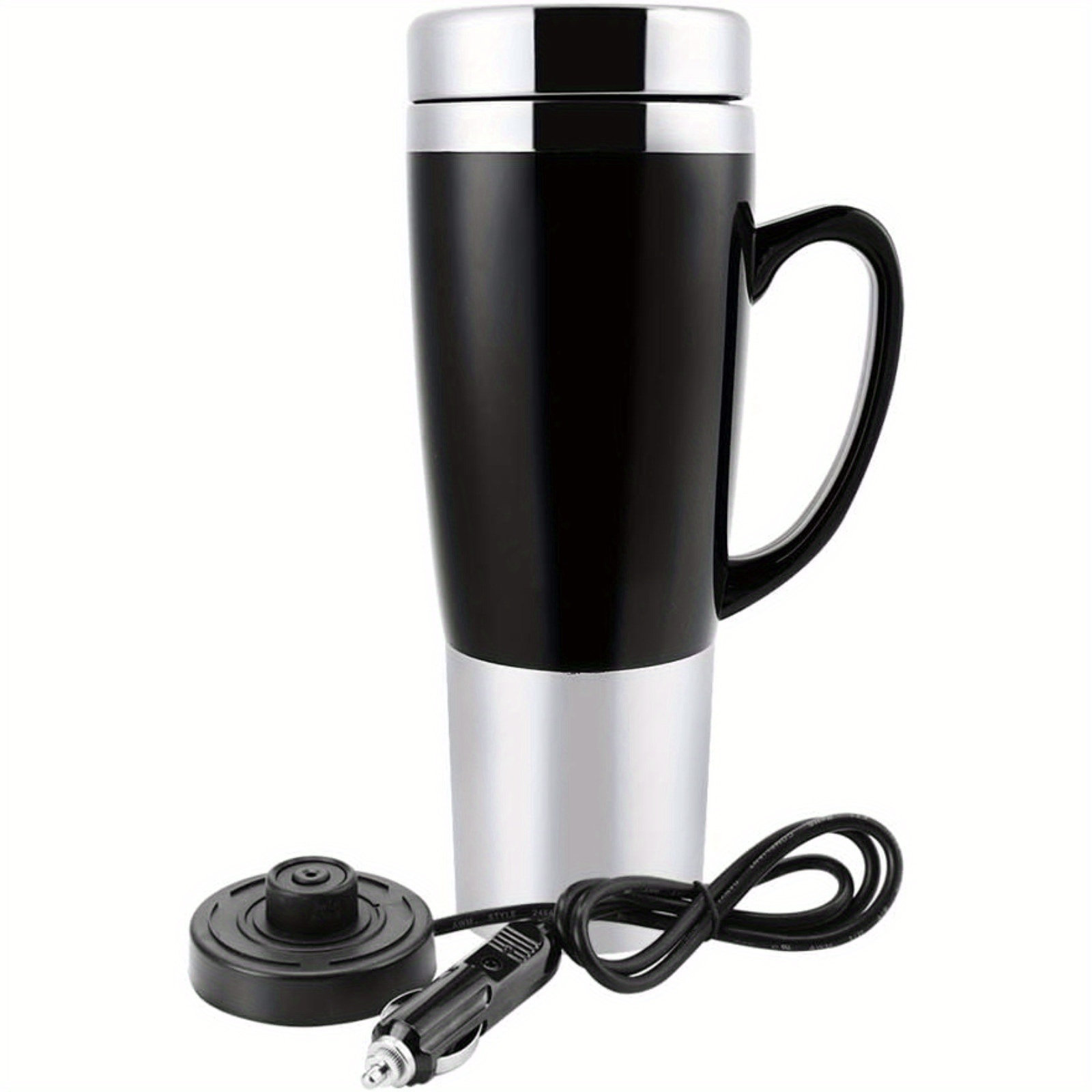 

12v Car Kettle Boiler - 450ml Electric Water Insulated Car Mug - Travel Heating Cup Kettle - Car Heating Travel Cup - For / Milk/ Tea(black)