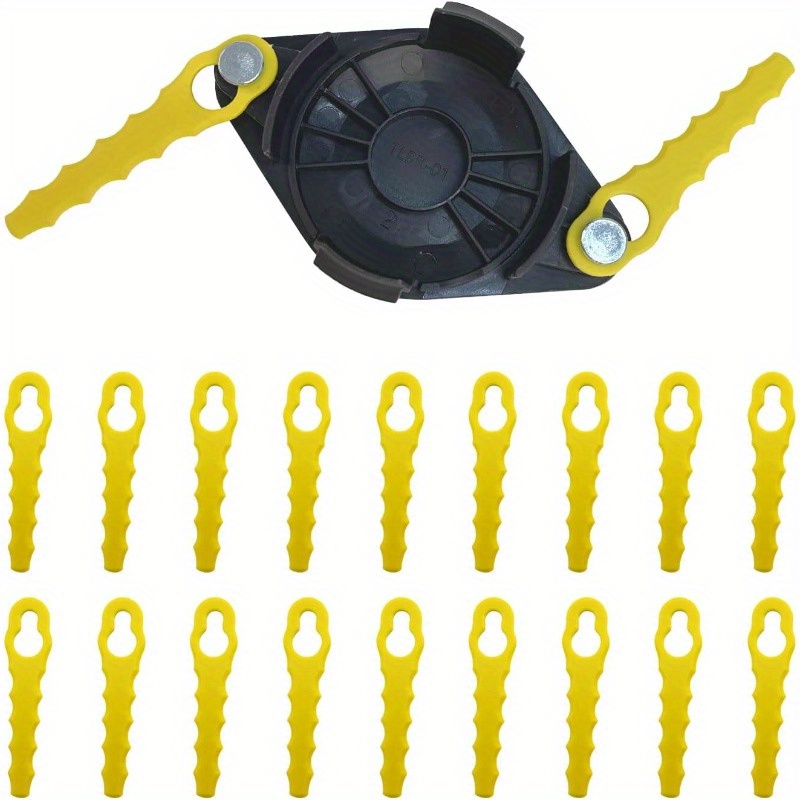 

Acfhrl2 2-in-1 Pivoting Fixed Line And Head With 20 Quick-loading Blades, Polycarbonate Blade Trimmer Head Fit For Ryobi 18v 24v 40v Ry40210 Ry40210a For Auto Feed String