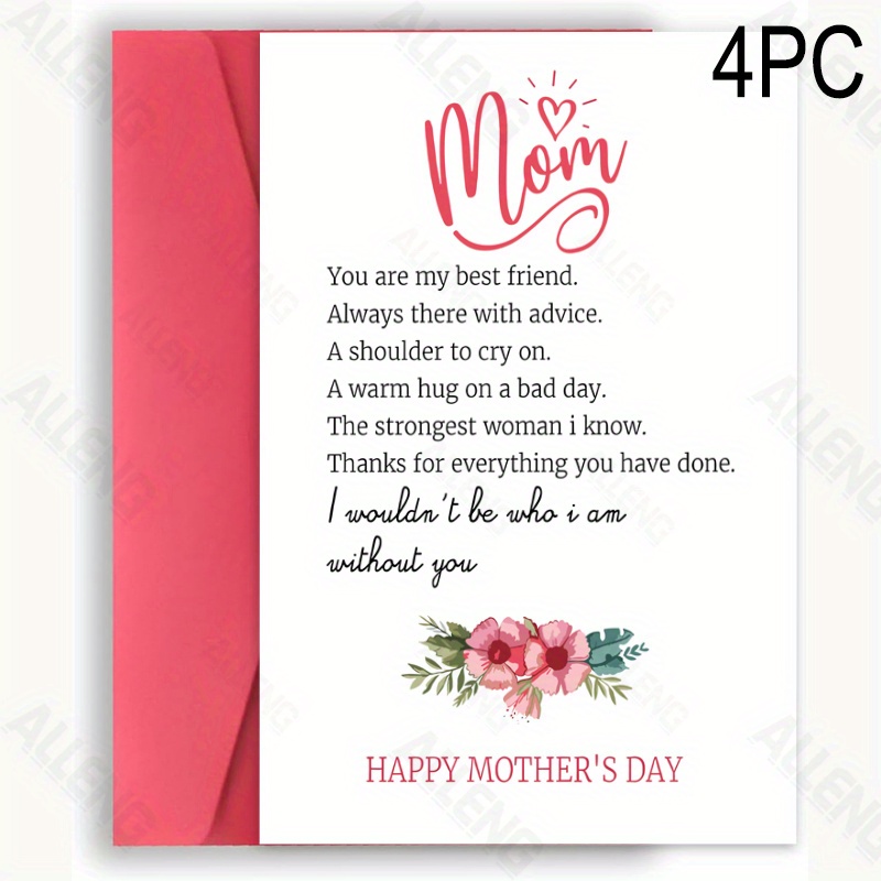 Thank you shops greeting card for mother