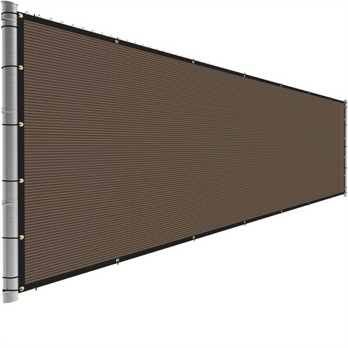 

Brown Fence Privacy Screen Temporary Outdoor Patio Fence Cover Privacy Blockage Excellent Airflow For Backyard School