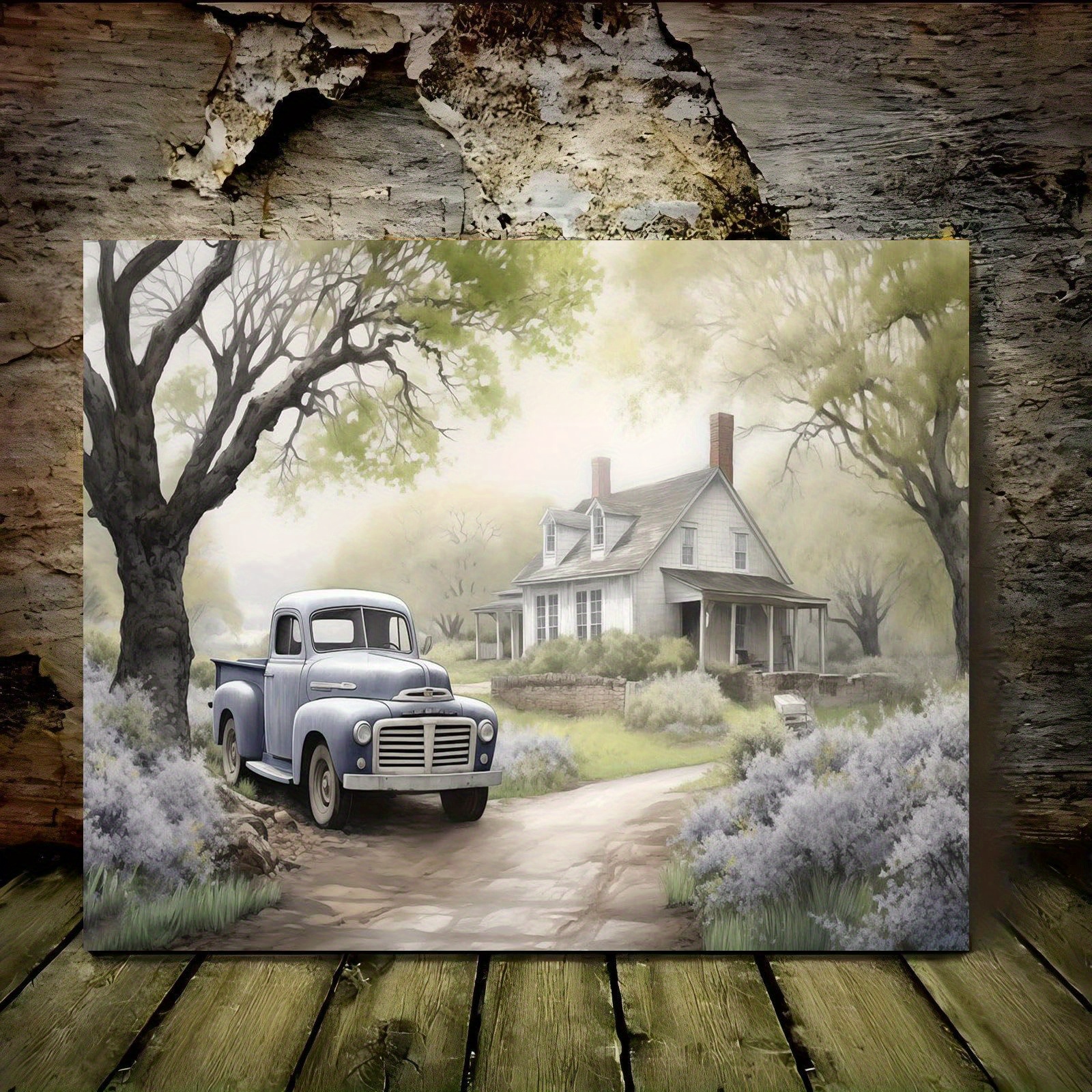 

- 11.8x15.7" Wooden Old & , Decor For